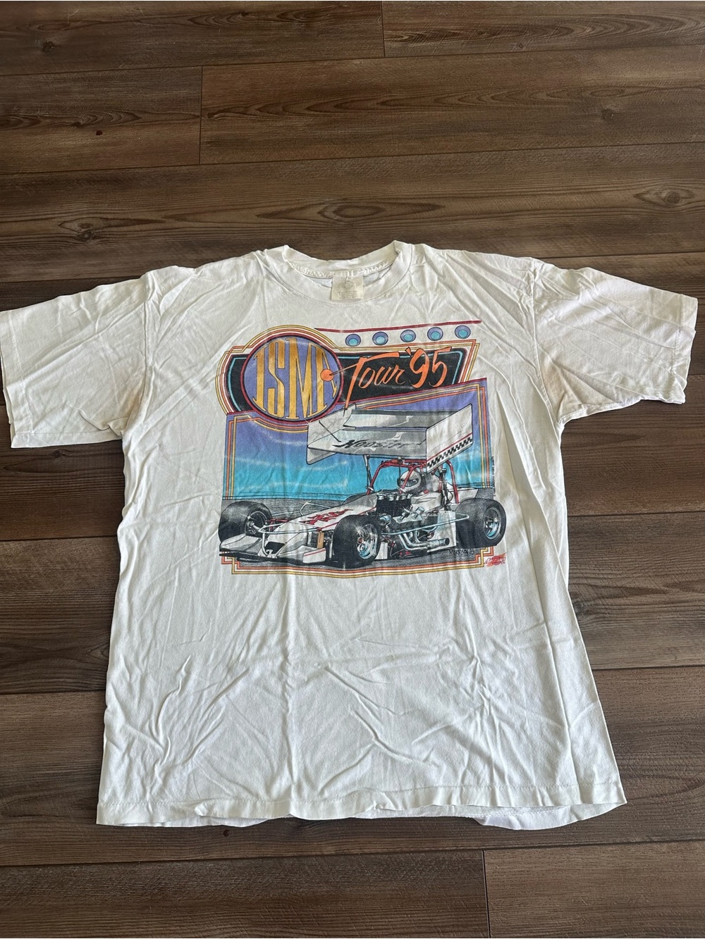 Vtg ISMA international Modified Motorsport 1995 Racing Tee Sz XL Hoosier